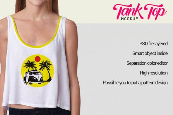 Women Tank Top Mock-up