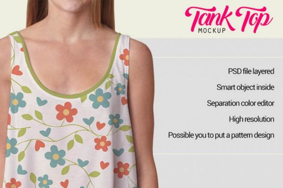 Women Tank Top Mock-up