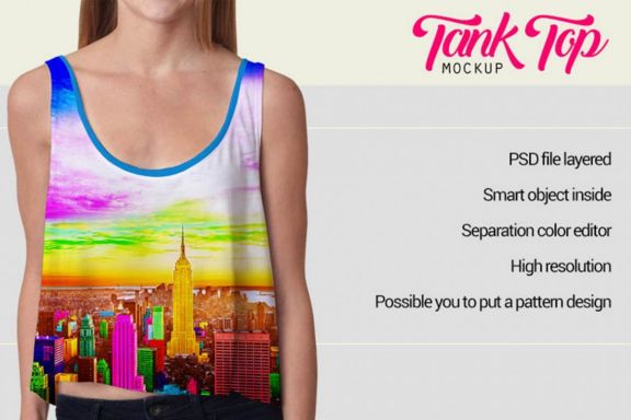 Women Tank Top Mock-up