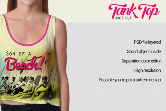 Women Tank Top Mock-up