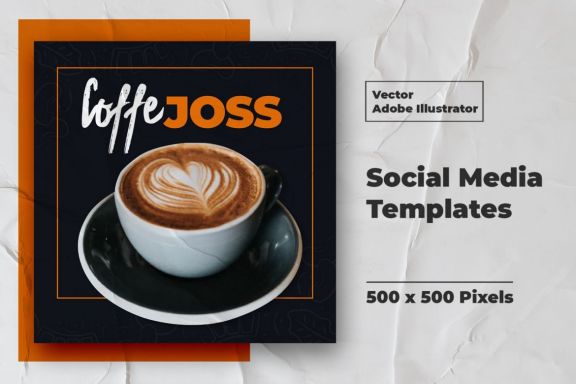 Coffe Instagram Feed Vector
