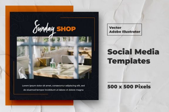 Coffe Instagram Feed Vector