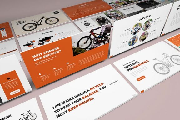 Bicycle Powerpoint Presentation Template