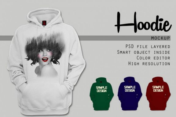 Man Hoodie Mock-up