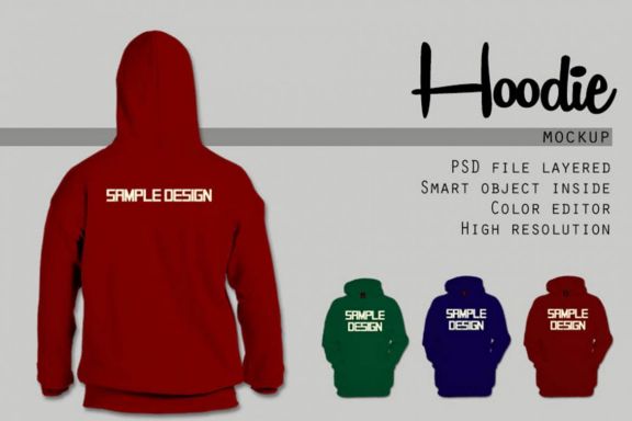 Man Hoodie Mock-up