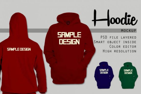 Man Hoodie Mock-up