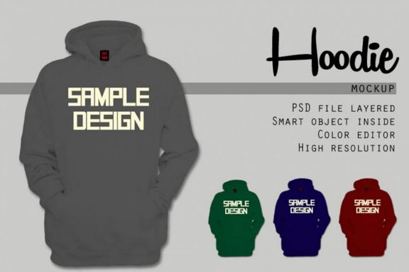 Man Hoodie Mock-up