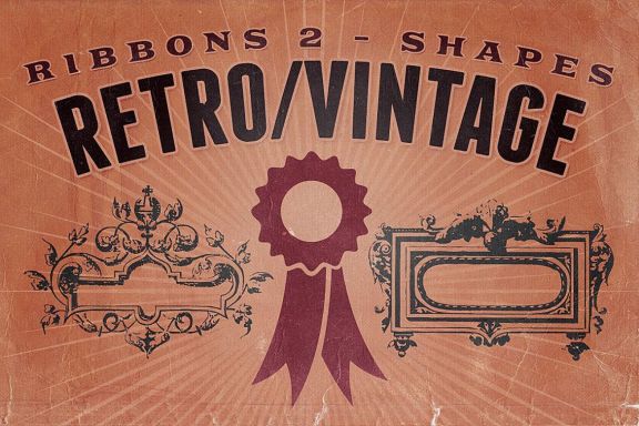 Retro & Vintage Shapes - Ribbons 2