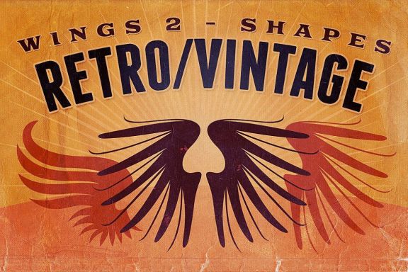 Retro & Vintage Shapes - Wings 2