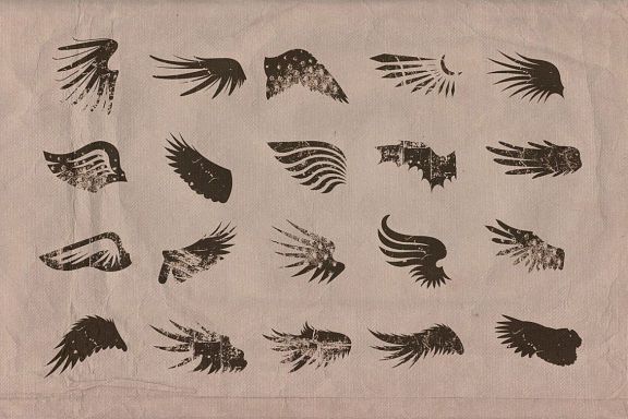 Retro & Vintage Shapes - Wings 2