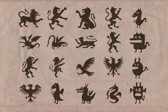 Vintage Shapes - Fantasy & Heraldry