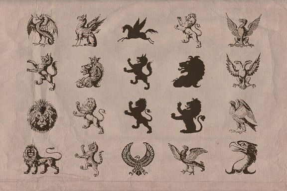 Vintage Shapes - Fantasy & Heraldry