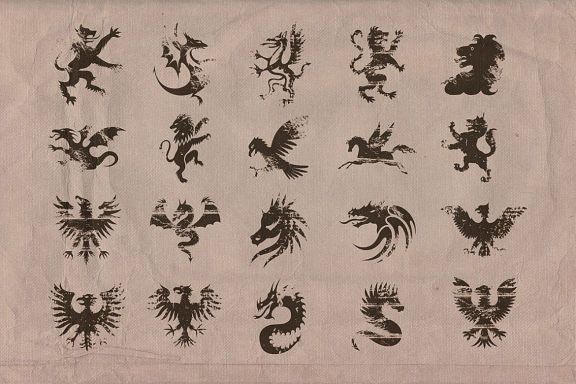 Vintage Shapes - Fantasy & Heraldry