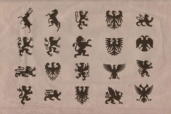 Vintage Shapes - Heraldry Symbols 2