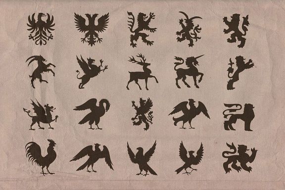 Vintage Shapes - Heraldry Symbols 2