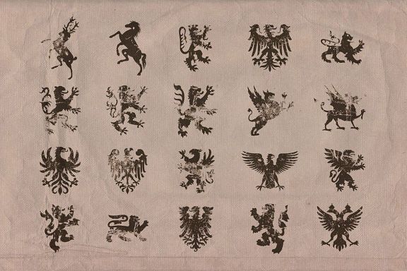 Vintage Shapes - Heraldry Symbols 2