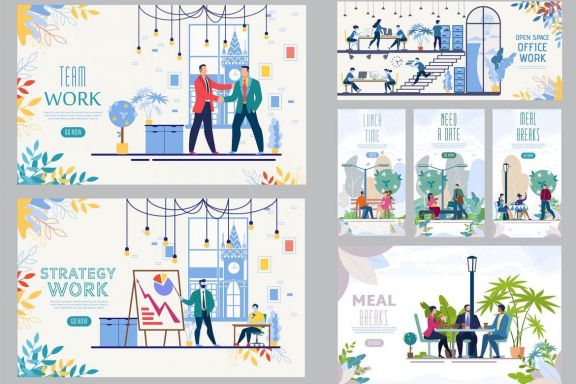 Business Meeting Scenes Collection