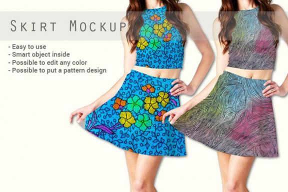 Women Mini Skirt and Dress Mock-up