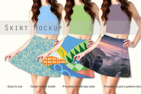 Women Mini Skirt and Dress Mock-up