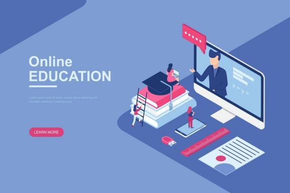 Online Training Courses Illustration