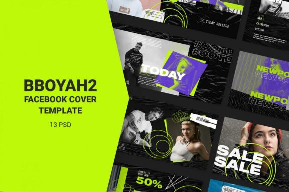 Bboyah Vol2 Facebook Cover Templates