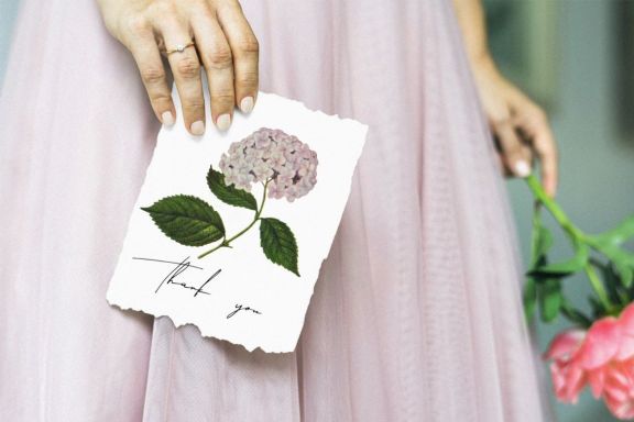 Beautiful vintage floral illustrations set 