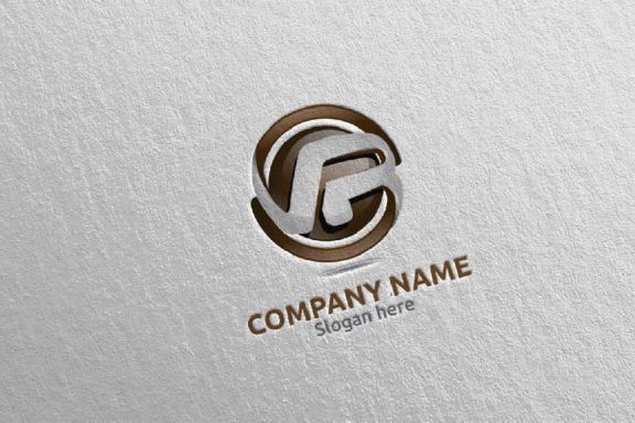 Letter V, R, VR Logo Design 65