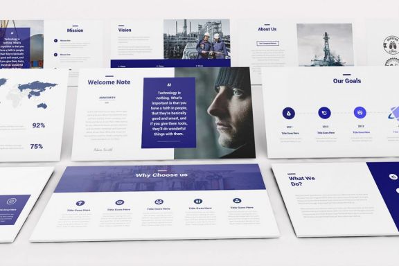 Oil and Gas Google Slides Template