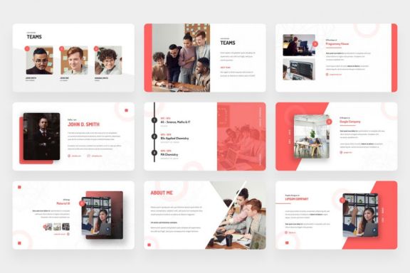 Personas - Personal Resume PowerPoint Template