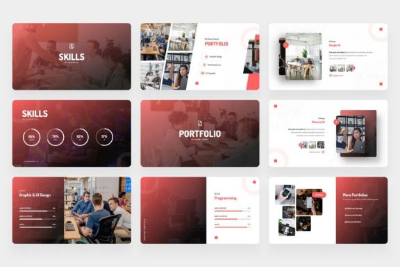 Personas - Personal Resume PowerPoint Template