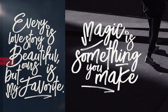 Lucky Fashion Brush Font