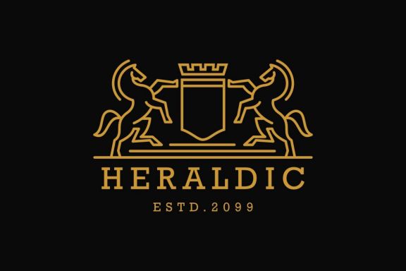 Royal Heraldic Crest Logo