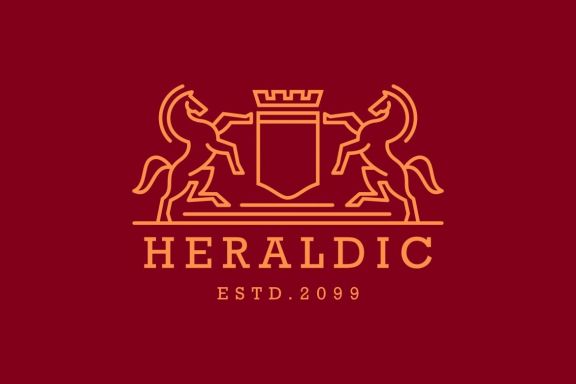 Royal Heraldic Crest Logo
