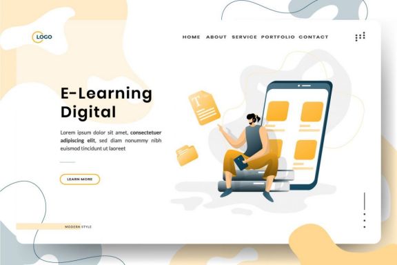 E-Learning Education Illustration