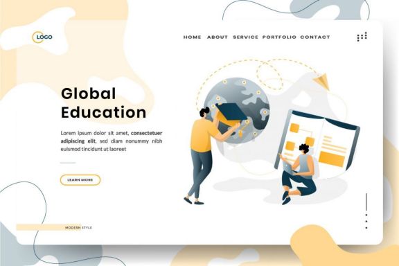 E-Learning Education Illustration