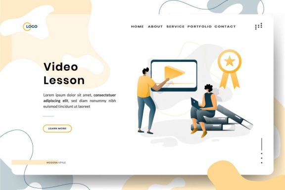 E-Learning Education Illustration