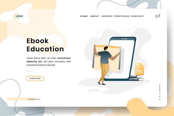 E-Learning Education Illustration