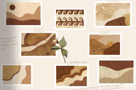 72 Coffee Grunge Textures
