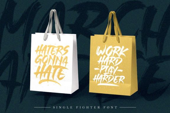 SIGLE FIGHTER Brush Font