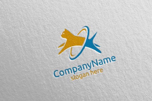 Cat Logo for Pet Shop, Veterinary, or Cat Lover Concept 7