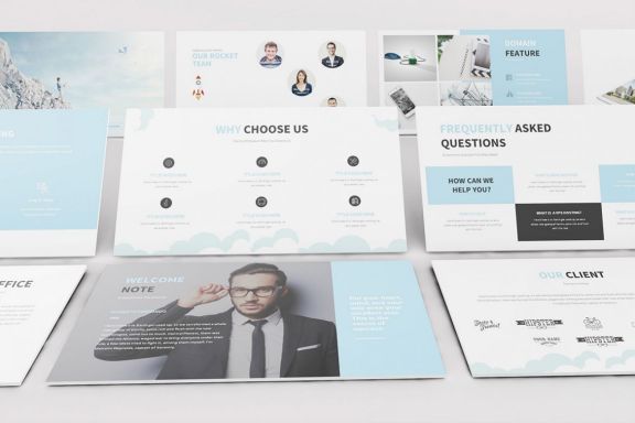 Hosting and SEO Powerpoint Template