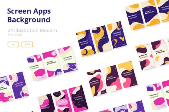 Screens abstract background trendy