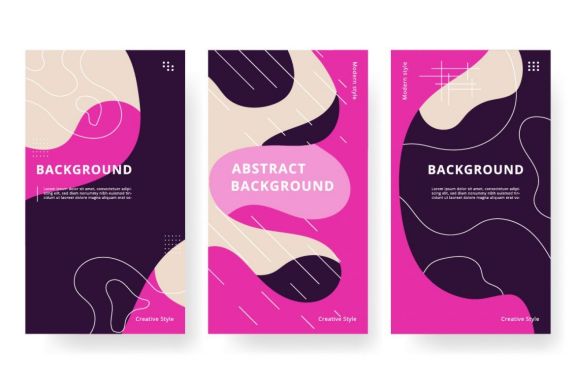 Screens abstract background trendy