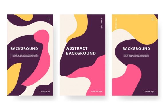 Screens abstract background trendy