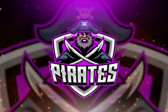 Pirates Captain E-Sport Logo