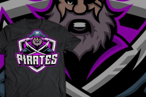 Pirates Captain E-Sport Logo