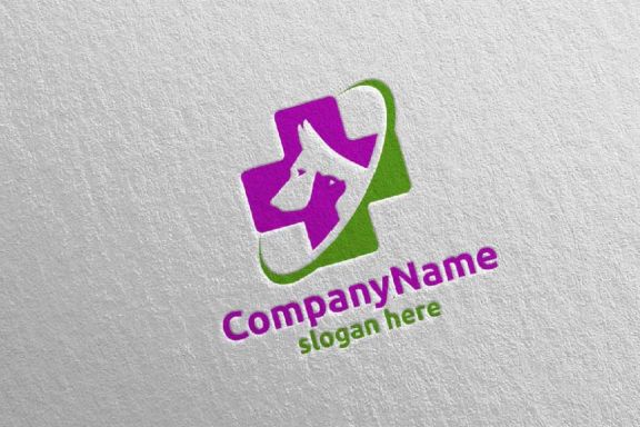 Dog and Cat Logo for Pet Shop or Veterinary 3