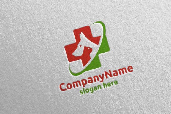 Dog and Cat Logo for Pet Shop or Veterinary 3