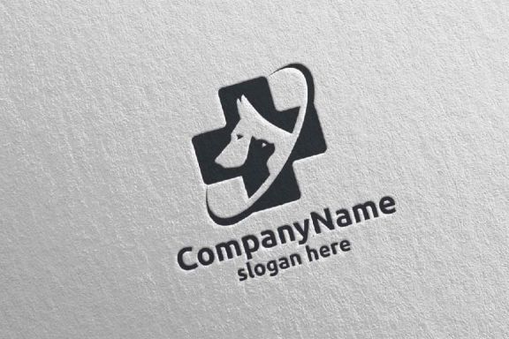 Dog and Cat Logo for Pet Shop or Veterinary 3