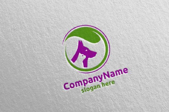 Dog and Cat Logo for Pet Shop or Veterinary 5
